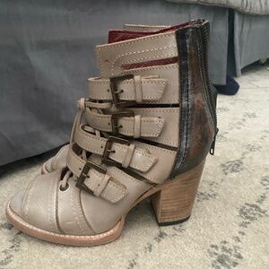 Freebird by Steven Tan and Brown Heeled Boots